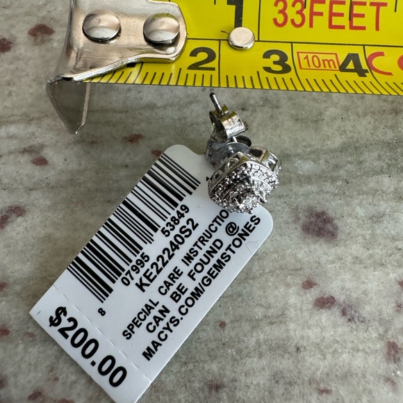 MACY*S | cushion stud diamond earrings - Picture 5 of 6